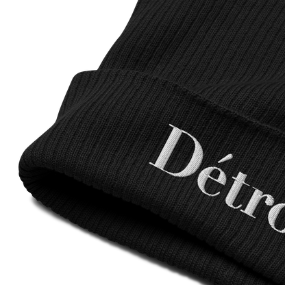 'Détroit' Organic Beanie (Didone Font)