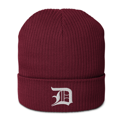 Detroit 'Old English D' Organic Beanie