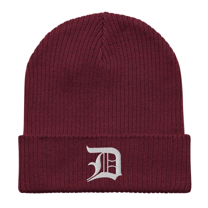 Detroit 'Old English D' Organic Beanie