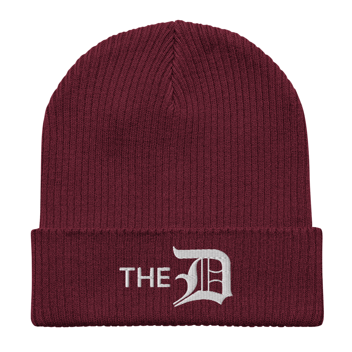 Detroit 'The D' Organic Beanie (w/ Old English D)