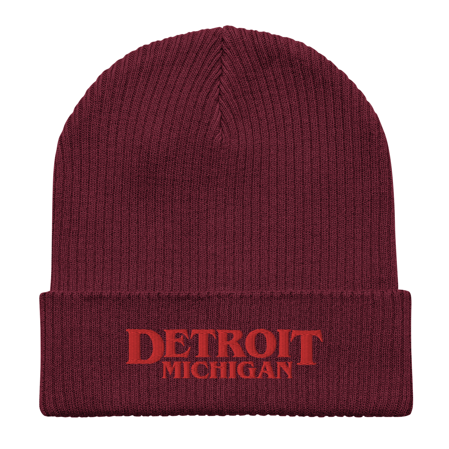 'Detroit Michigan' Organic Beanie (80s Teen Drama Parody)