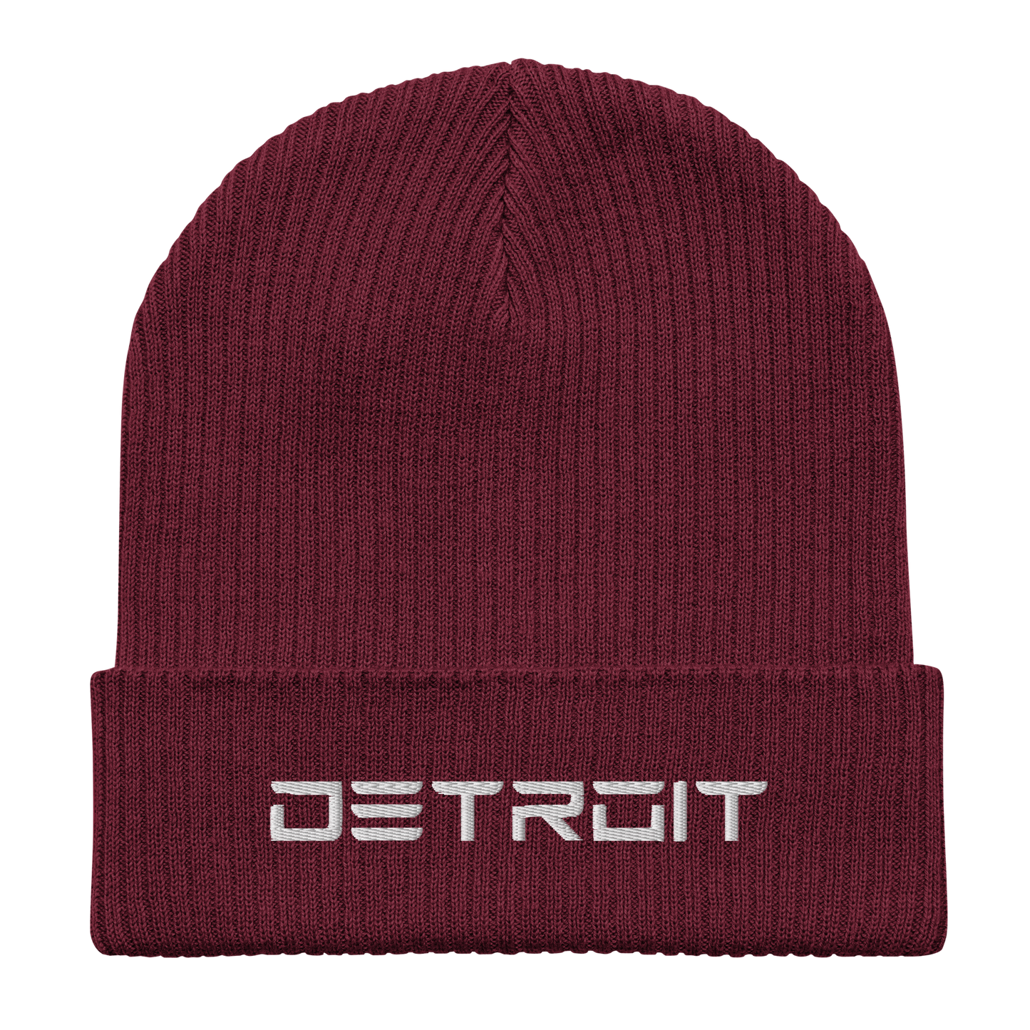 'Detroit' Organic Beanie (Electric Font)