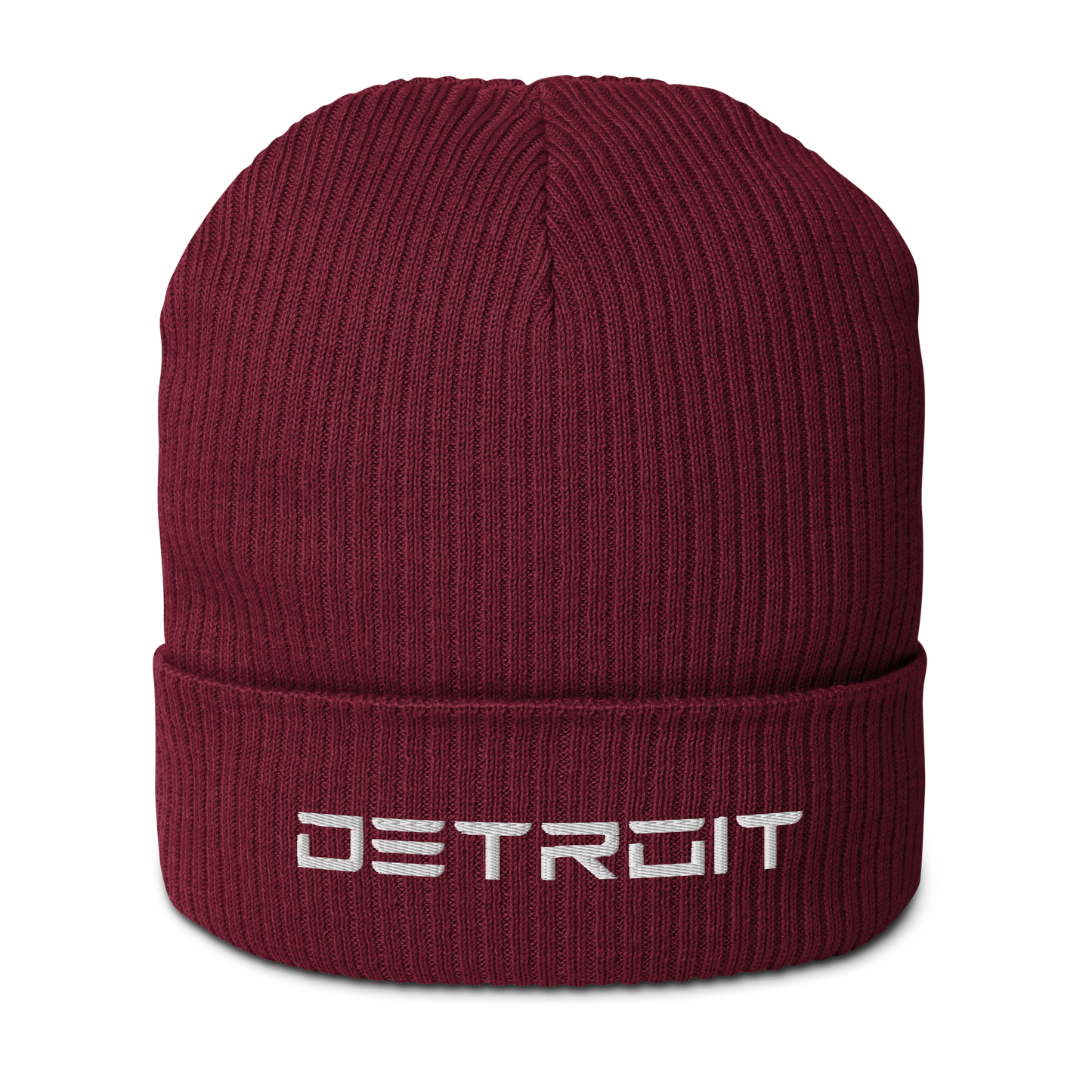 'Detroit' Organic Beanie (Electric Font)