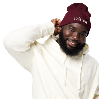 'Détroit' Organic Beanie (Didone Font)