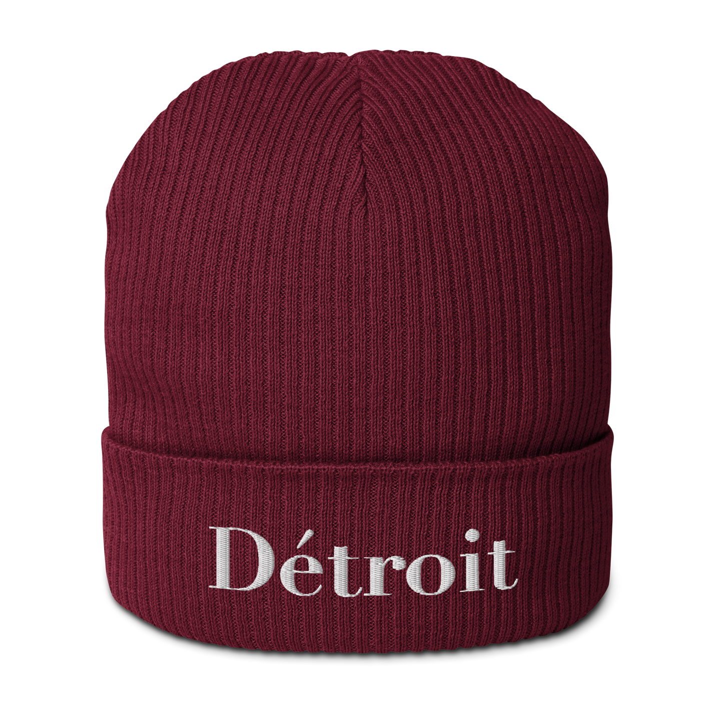 'Détroit' Organic Beanie (Didone Font)