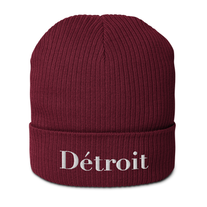 'Détroit' Organic Beanie (Didone Font)