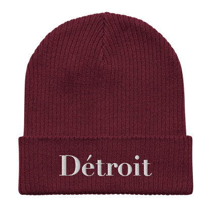 'Détroit' Organic Beanie (Didone Font)