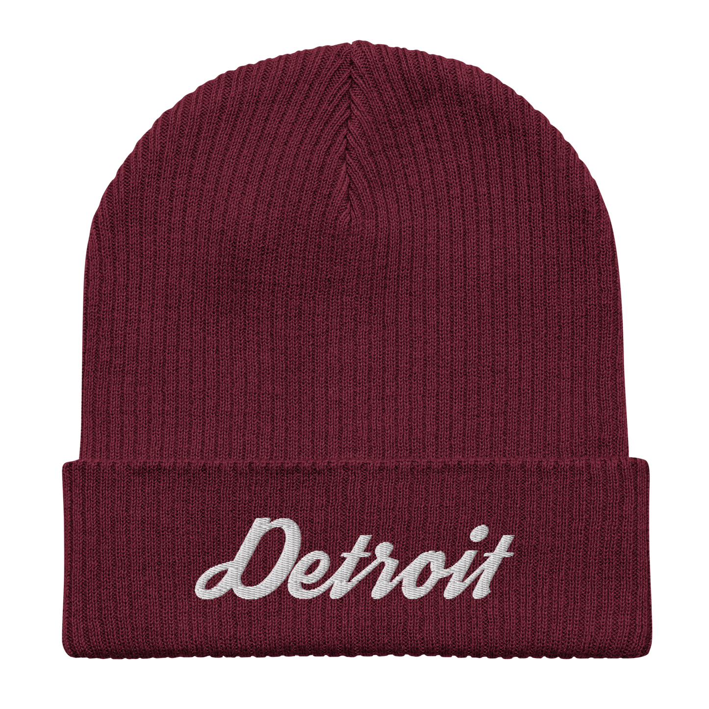 'Detroit' Organic Beanie (Script Font)