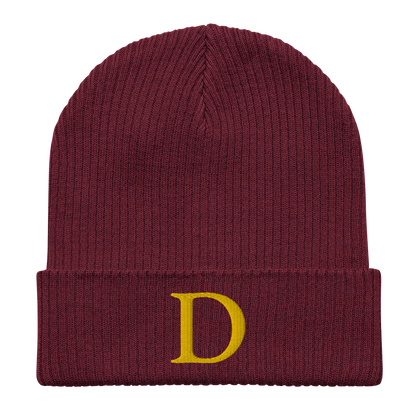 Detroit 'Old French D' Organic Beanie (Gold)