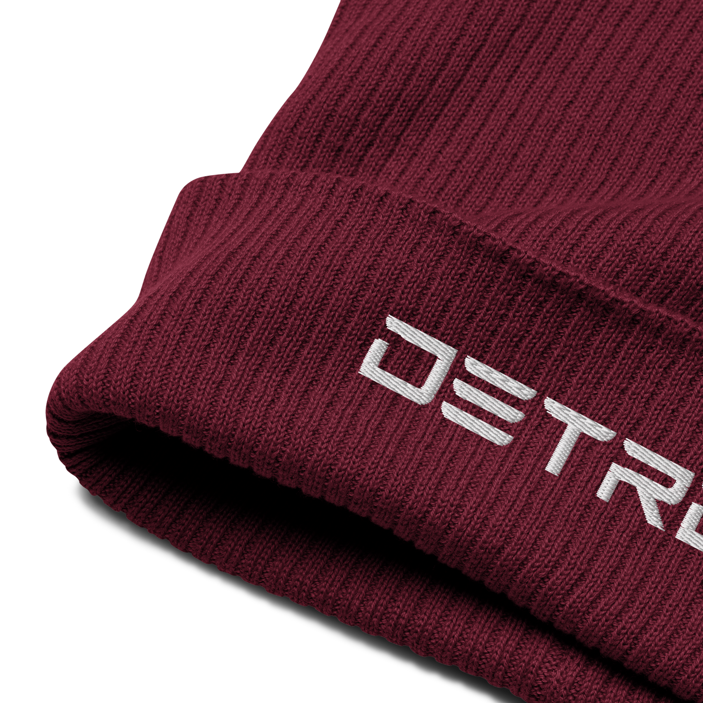 'Detroit' Organic Beanie (Electric Font)