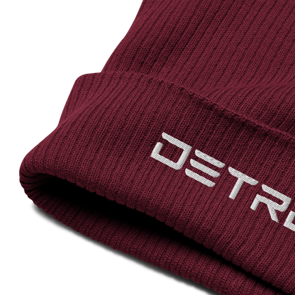 'Detroit' Organic Beanie (Electric Font)