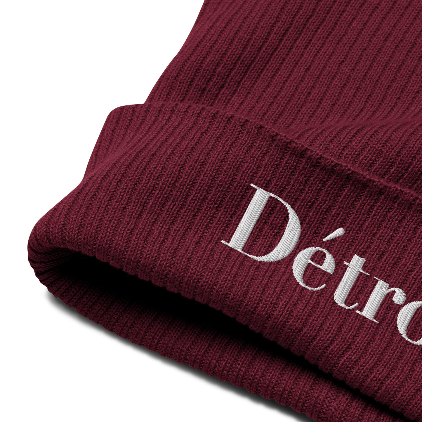 'Détroit' Organic Beanie (Didone Font)