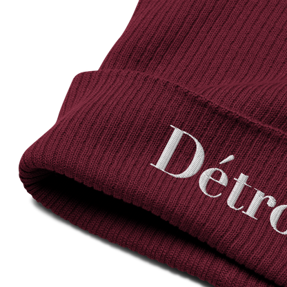 'Détroit' Organic Beanie (Didone Font)