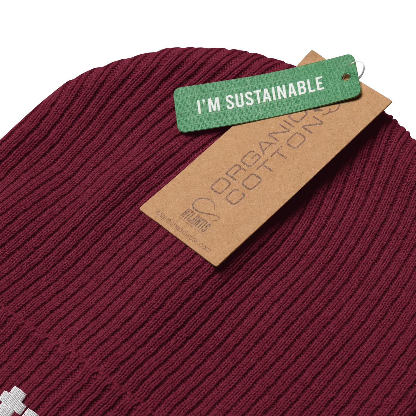 'Detroit' Organic Beanie (Small SUV Font)