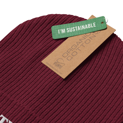 'Detroit' Organic Beanie (Sloped Serif Font)