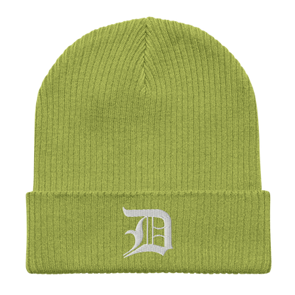 Detroit 'Old English D' Organic Beanie