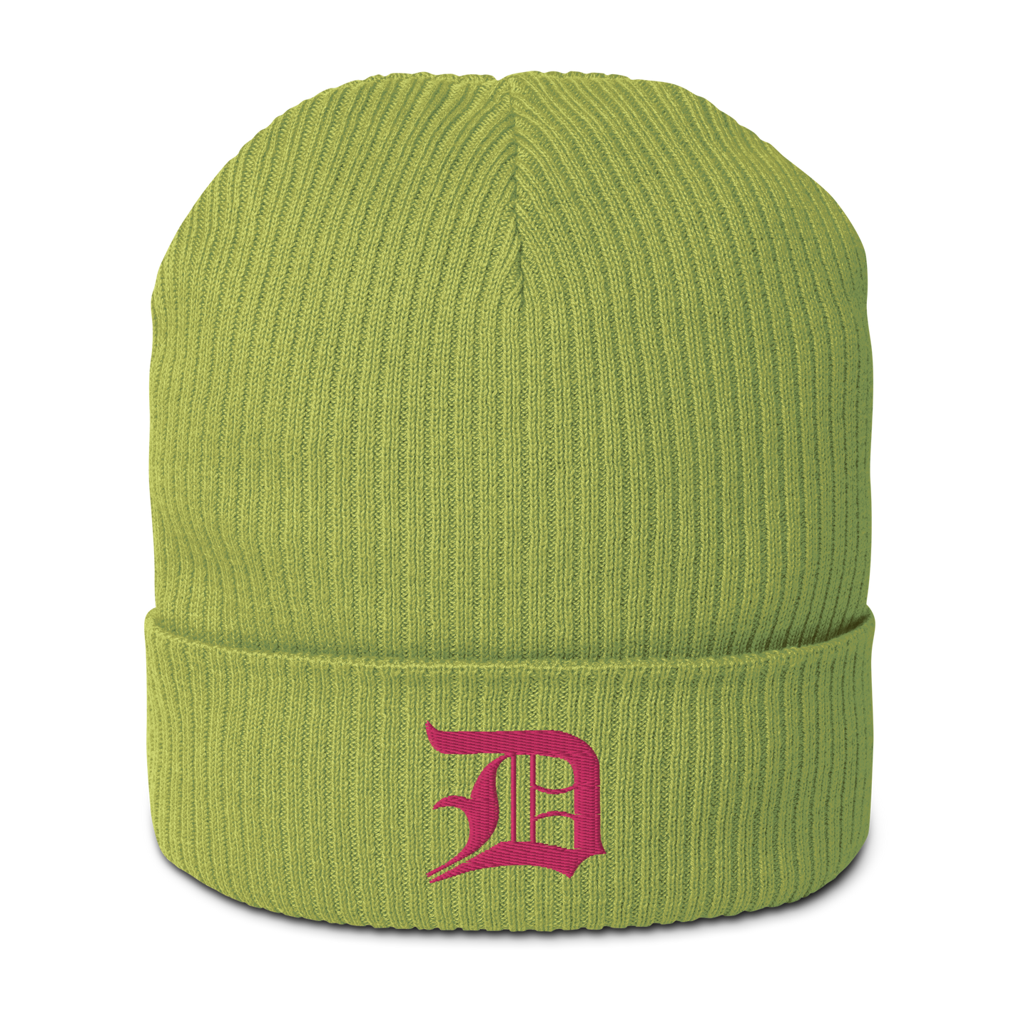 Detroit 'Old English D' Organic Beanie (Pink)