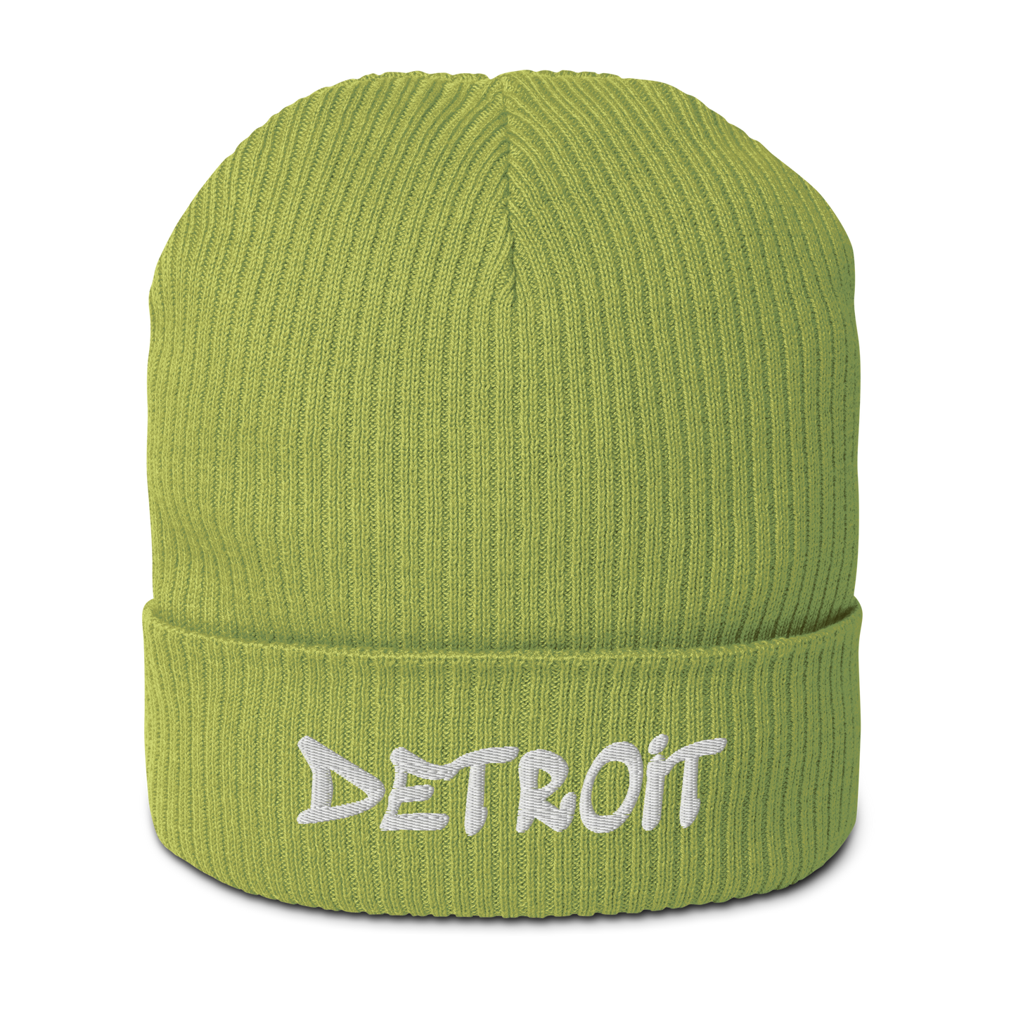 'Detroit' Organic Beanie (Tag Font)