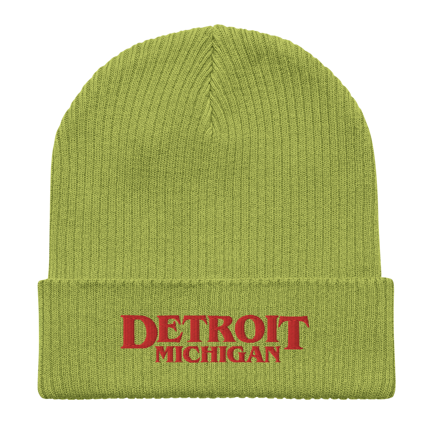 'Detroit Michigan' Organic Beanie (80s Teen Drama Parody)