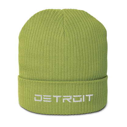 'Detroit' Organic Beanie (Electric Font)