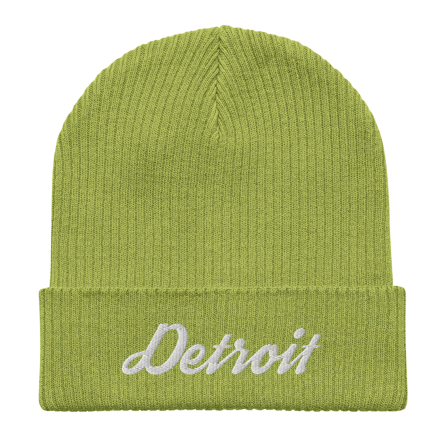 'Detroit' Organic Beanie (Script Font)