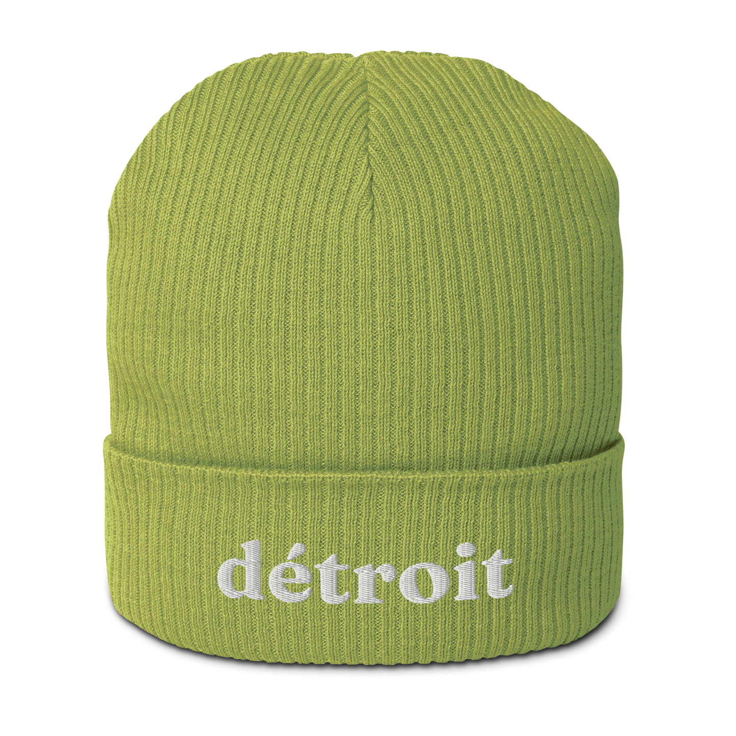 'Détroit' Organic Beanie (70s Serif Font)