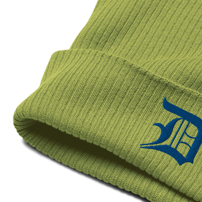 Detroit 'Old English D' Organic Beanie (Royal Blue)