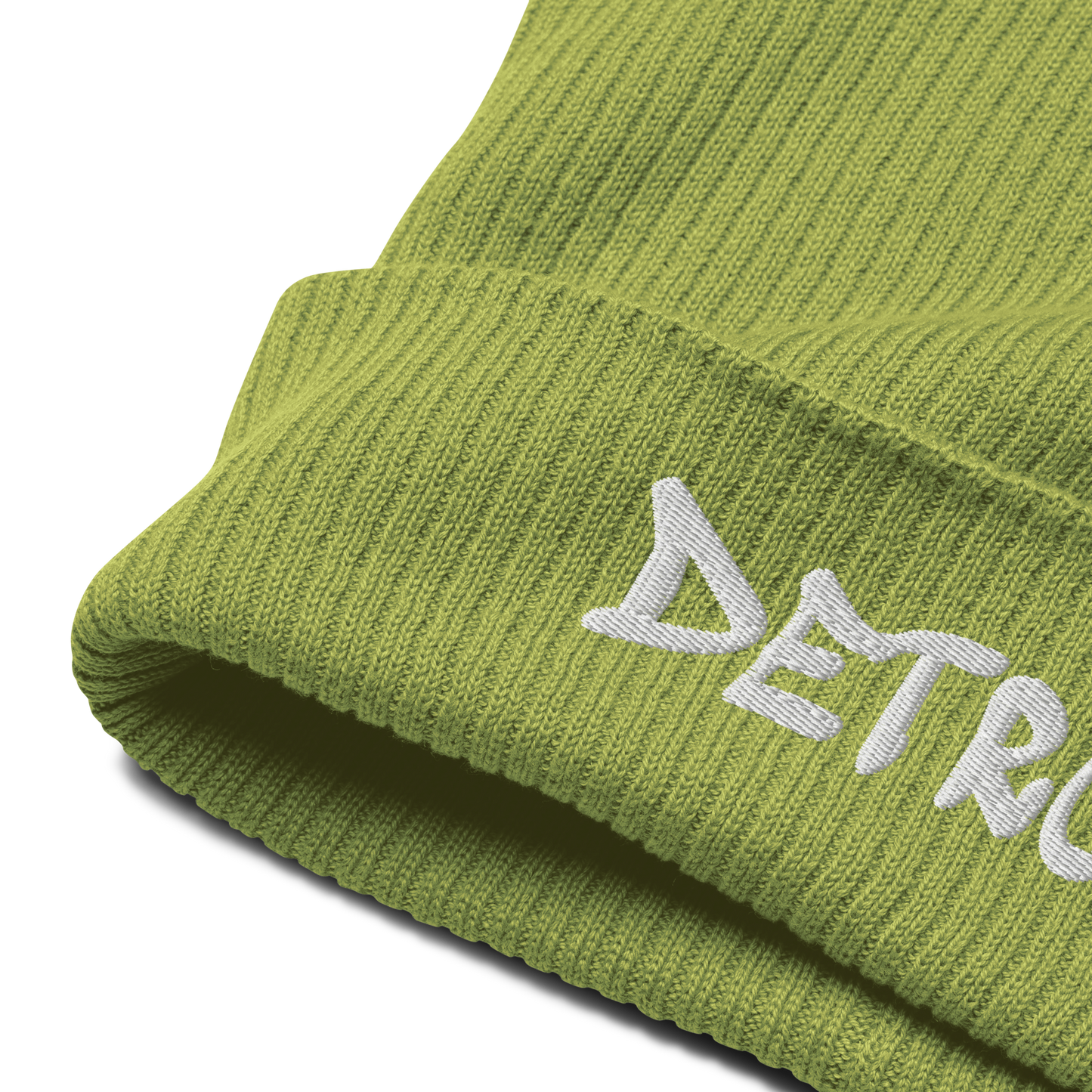 'Detroit' Organic Beanie (Tag Font)