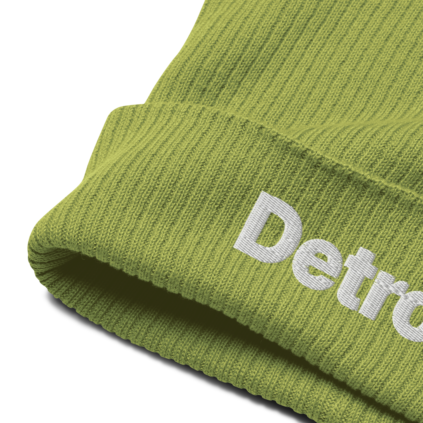 'Detroit' Organic Beanie (Small SUV Font)