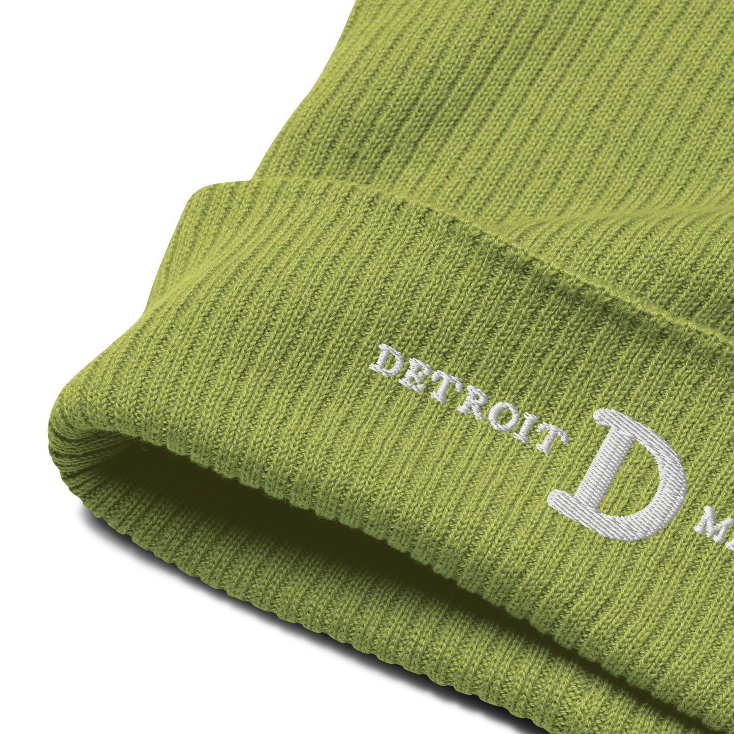 'Detroit Michigan' Organic Beanie (w/ Old French 'D')