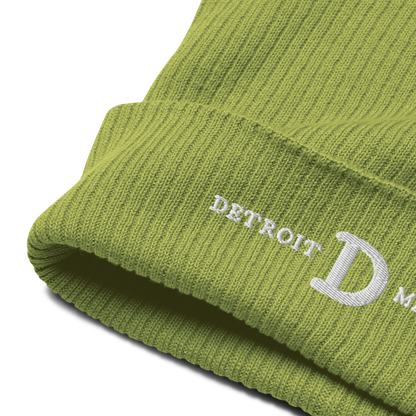 'Detroit Michigan' Organic Beanie (w/ Old French 'D')