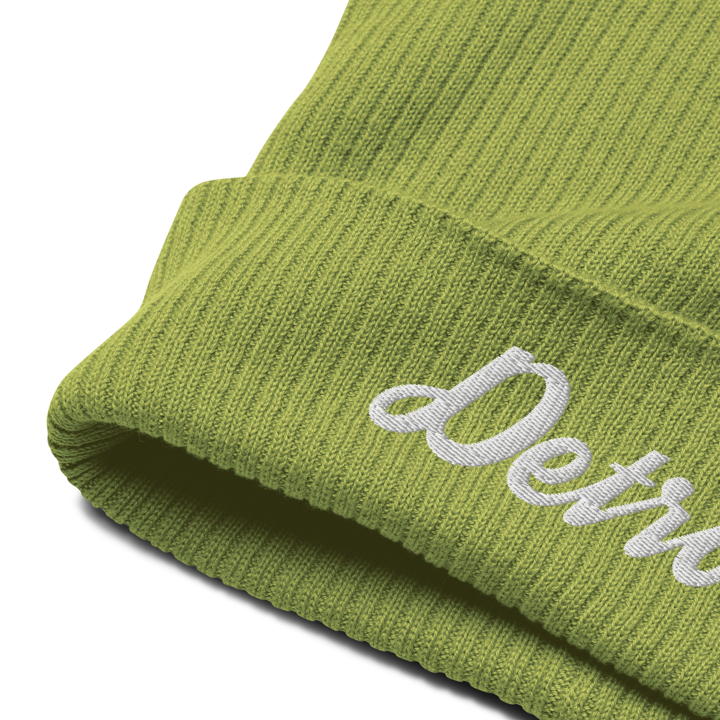 'Detroit' Organic Beanie (Script Font)