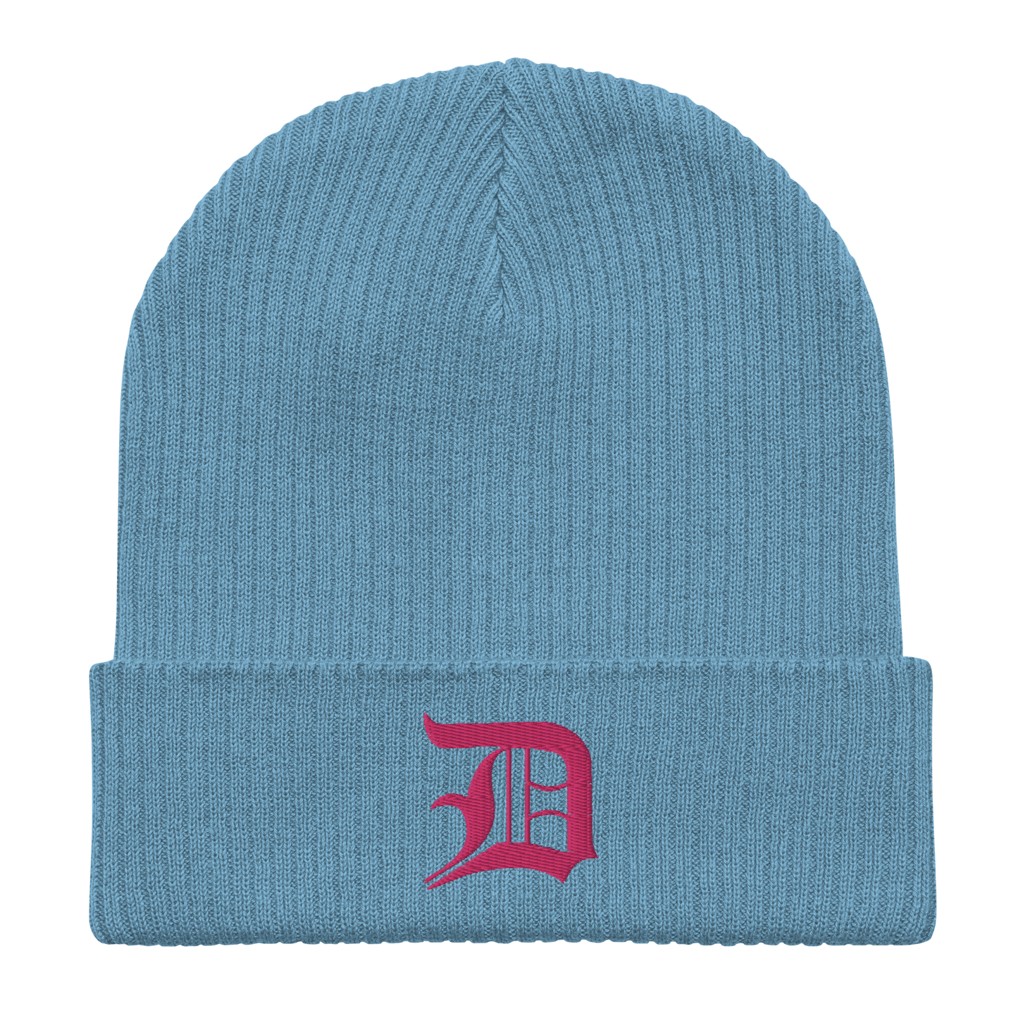 Detroit 'Old English D' Organic Beanie (Pink)