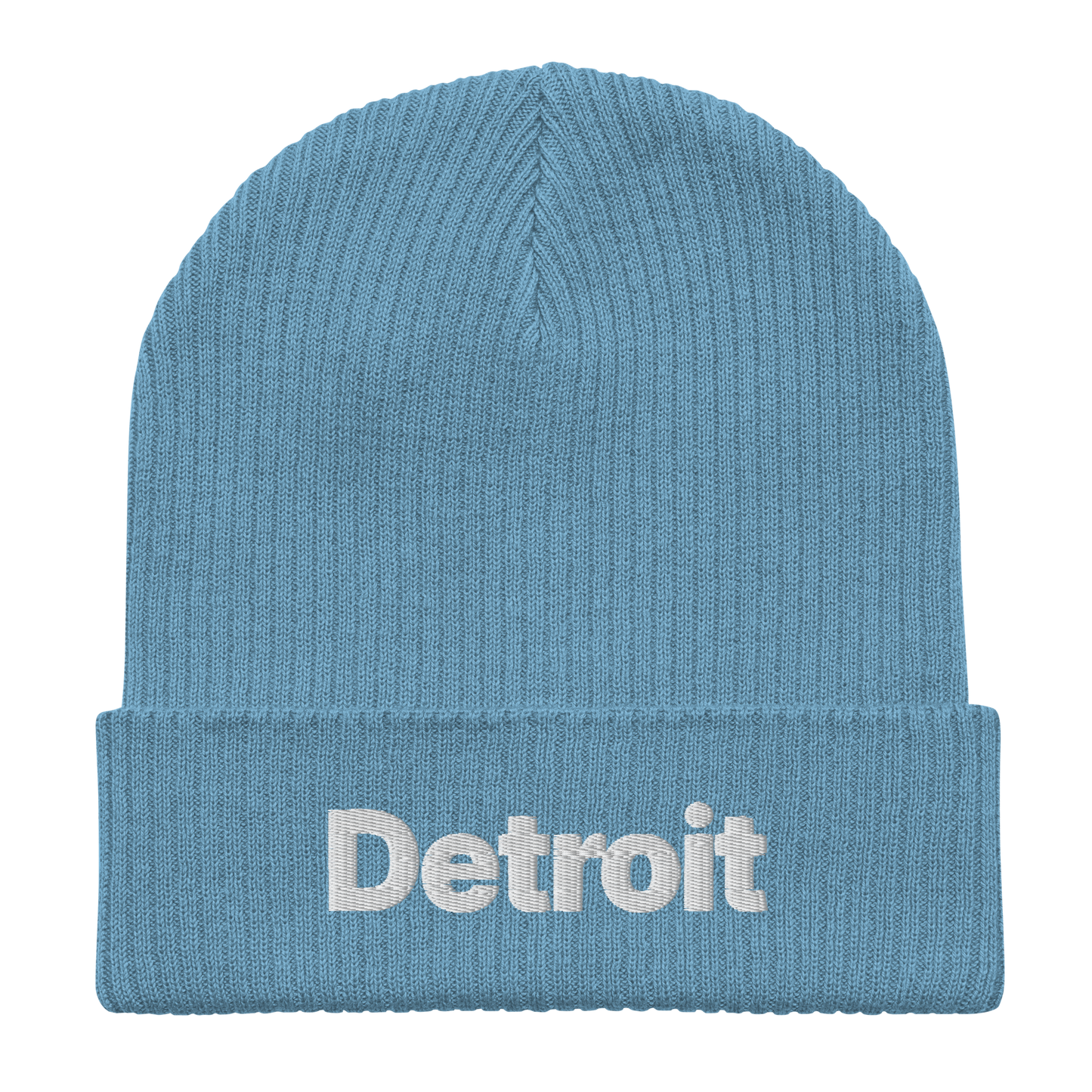 'Detroit' Organic Beanie (Small SUV Font)