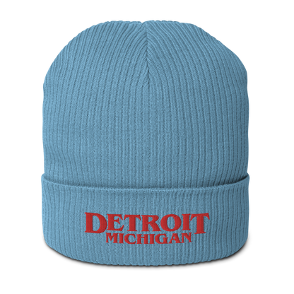 'Detroit Michigan' Organic Beanie (80s Teen Drama Parody)