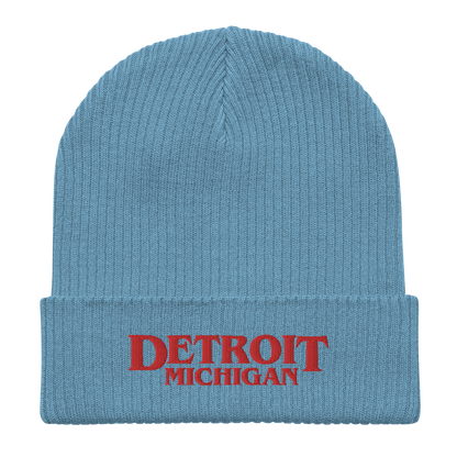 'Detroit Michigan' Organic Beanie (80s Teen Drama Parody)