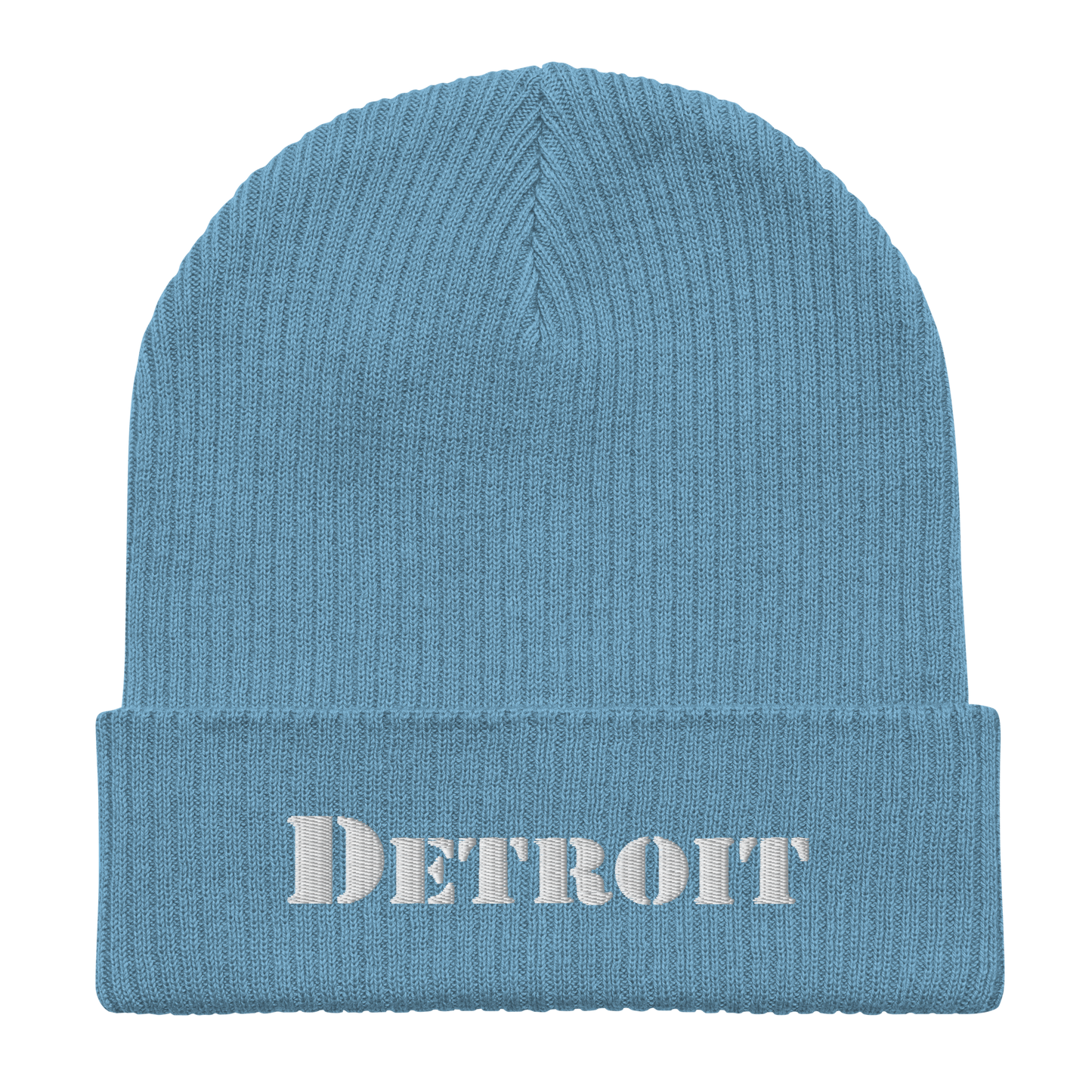 'Detroit' Organic Beanie (Army Font)