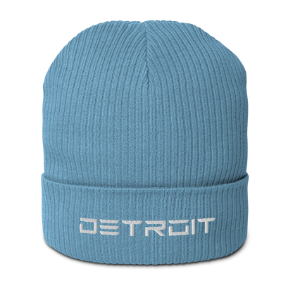 'Detroit' Organic Beanie (Electric Font)