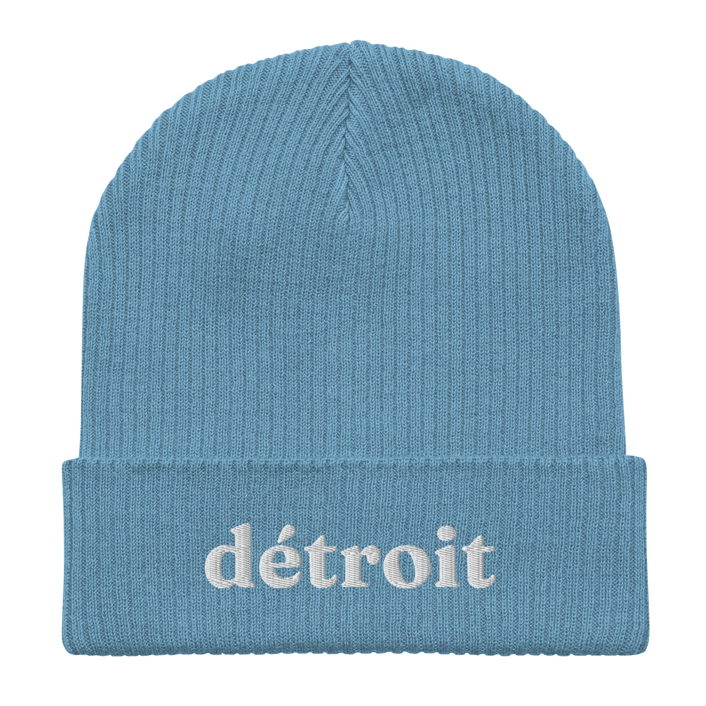 'Détroit' Organic Beanie (70s Serif Font)