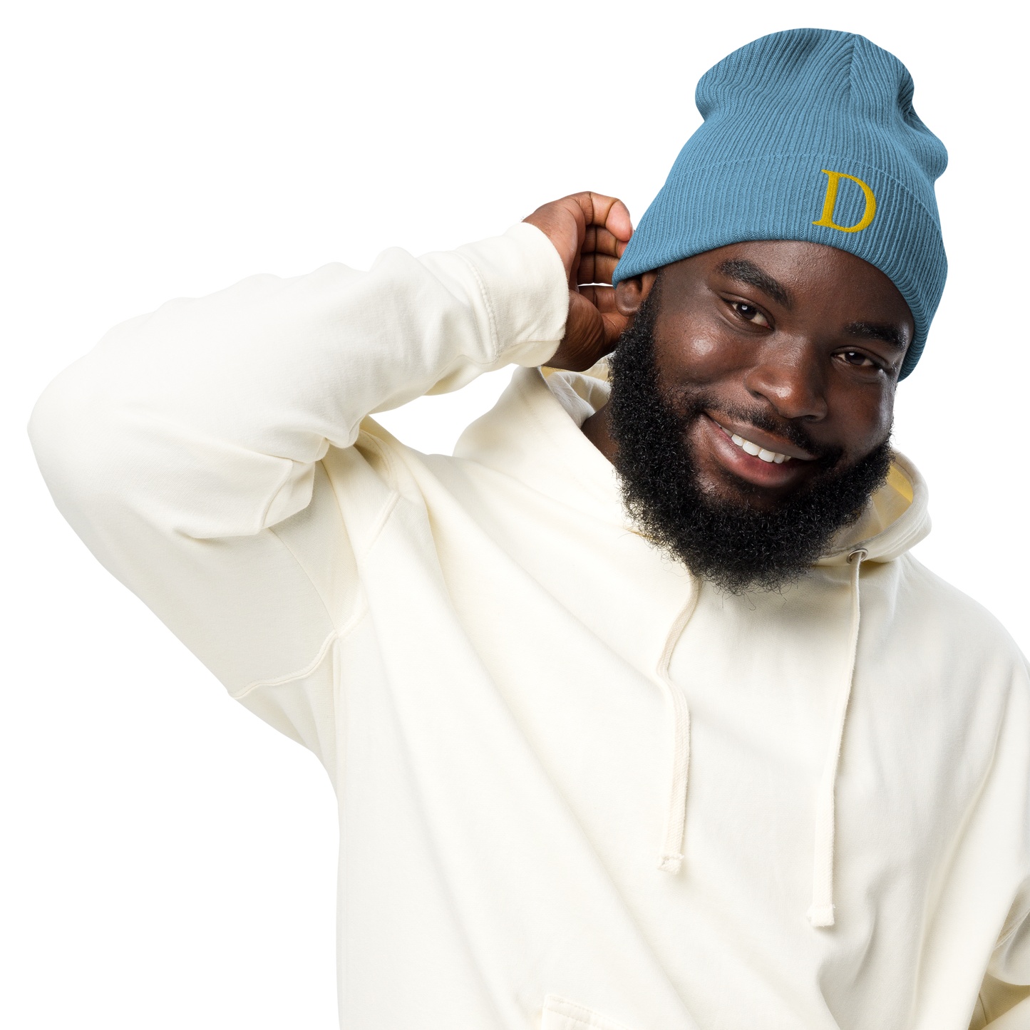 Detroit 'Old French D' Organic Beanie (Gold)