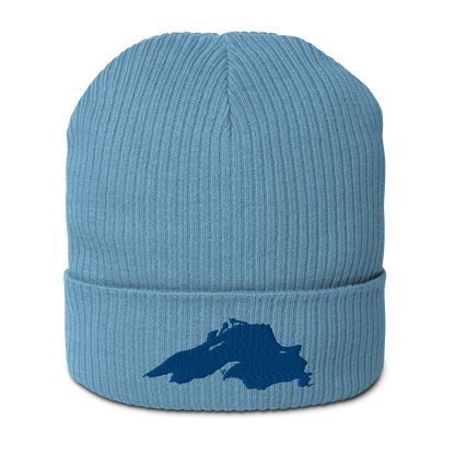 Lake Superior Organic Beanie | Blue