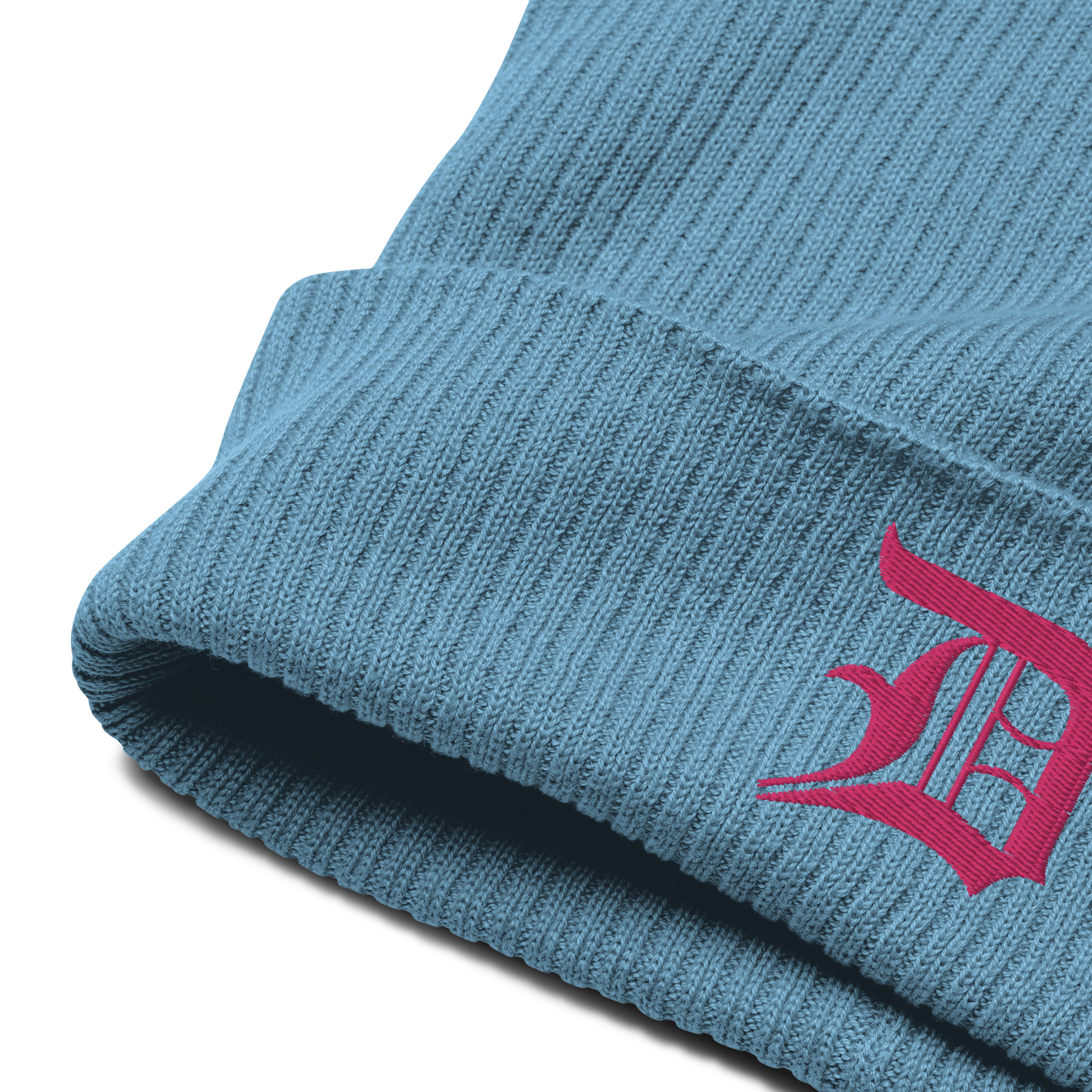 Detroit 'Old English D' Organic Beanie (Pink)