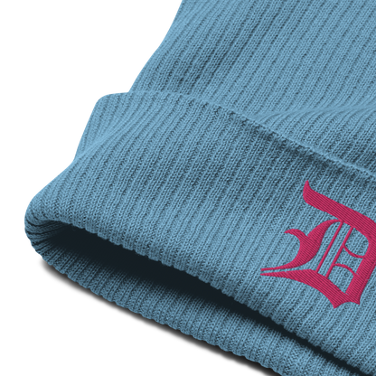 Detroit 'Old English D' Organic Beanie (Pink)