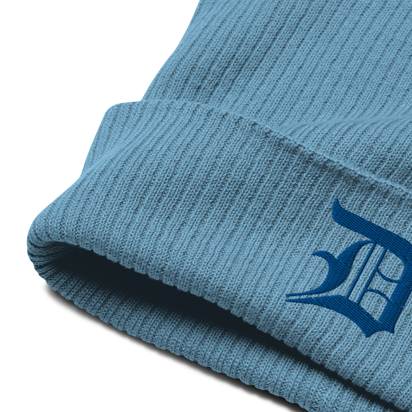 Detroit 'Old English D' Organic Beanie (Royal Blue)