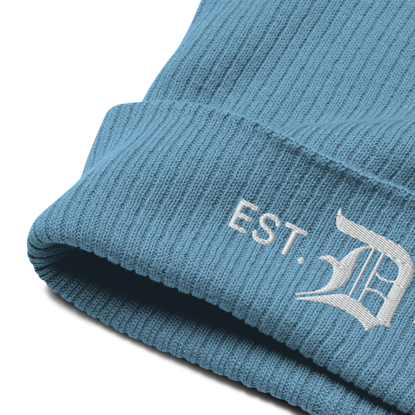 Detroit 'EST. 1701' Organic Beanie (w/ Old English 'D')