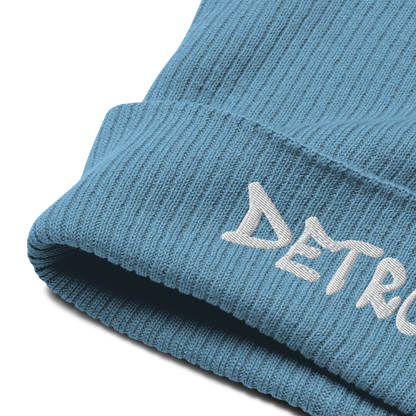 'Detroit' Organic Beanie (Tag Font)