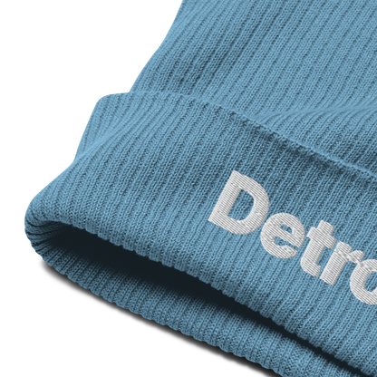 'Detroit' Organic Beanie (Small SUV Font)