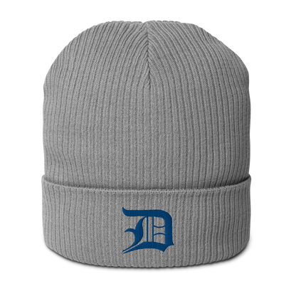 Detroit 'Old English D' Organic Beanie (Royal Blue)