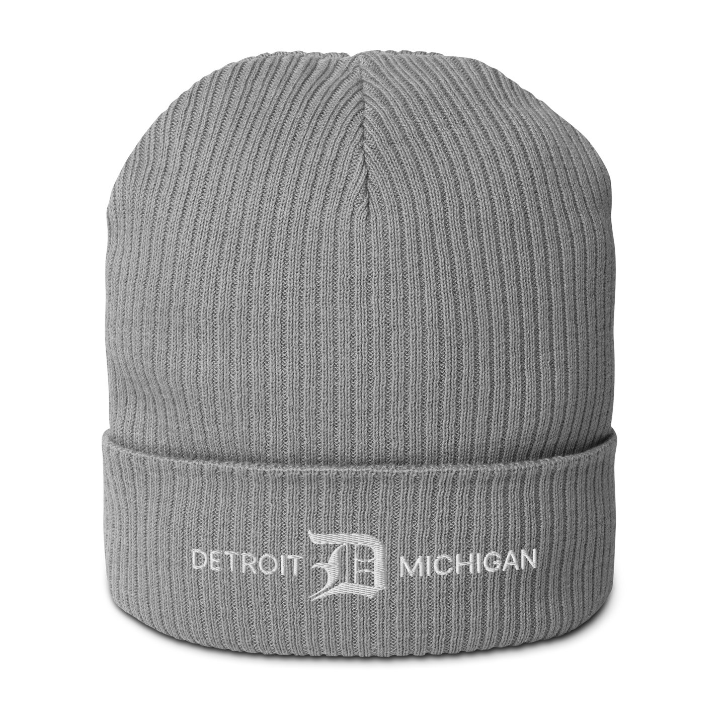 'Detroit Michigan' Organic Beanie (w/ Old English 'D')