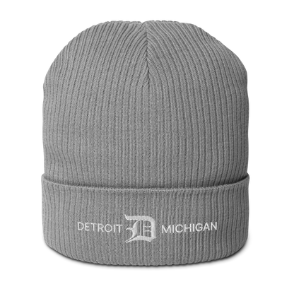 'Detroit Michigan' Organic Beanie (w/ Old English 'D')